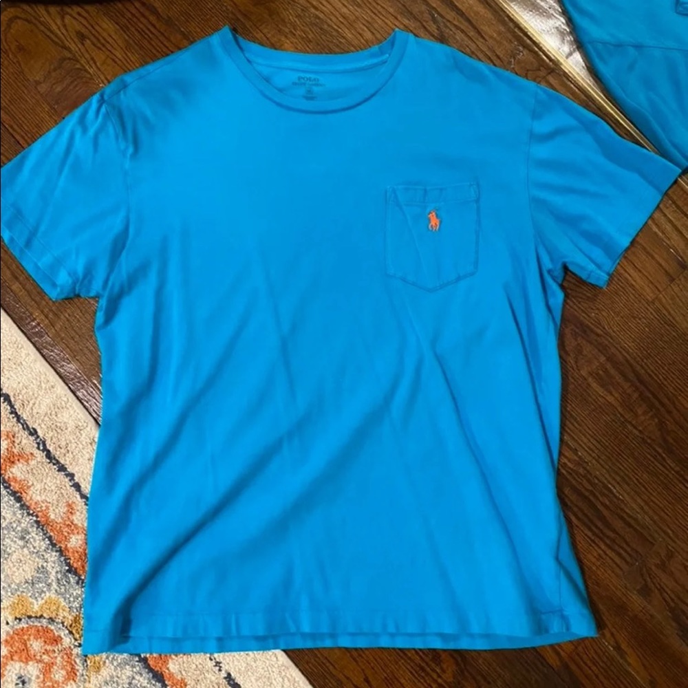 Polo Ralph Lauren Blue Pocket T-shirt Size M
